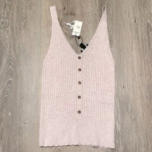 NWT Express Women’s Size XS Gray Knit Tank Top